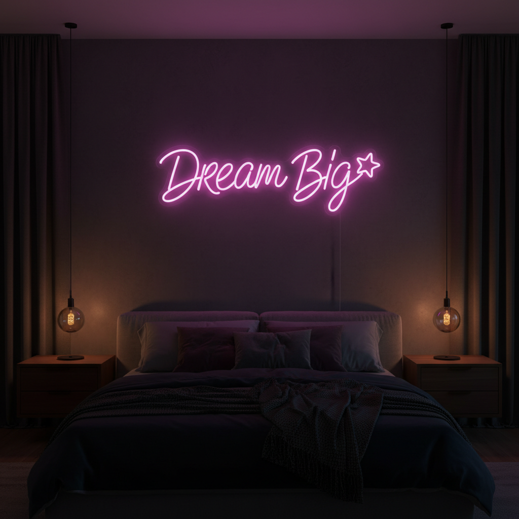 Custom Neon Sign - Pink Bedroom